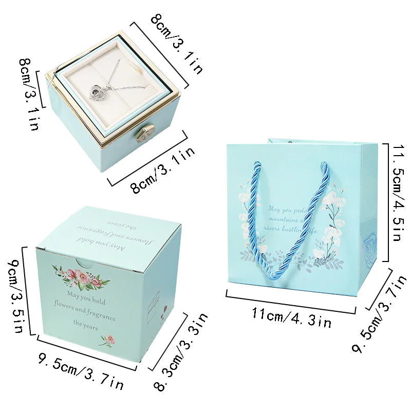 Neue Rotation Rose Schmuck-Geschenkbox – eine einzigartige Präsentations- und Aufbewahrungslösung für Ihren wertvollen Schmuck