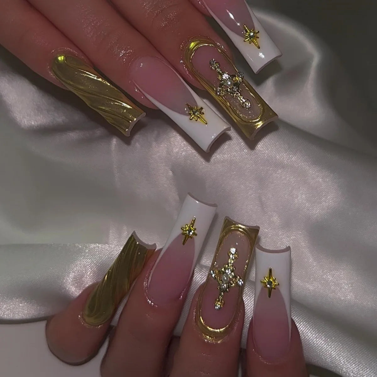 rhinestone nail designs