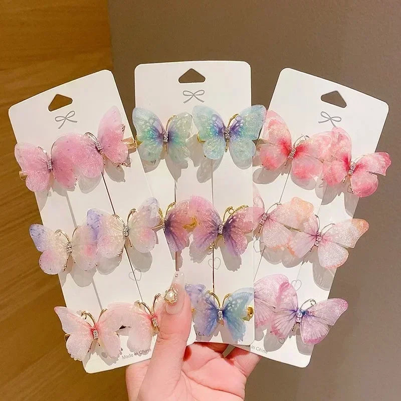 Lady Glams Colorful Butterfly Hairpins: Whimsical and Stylish