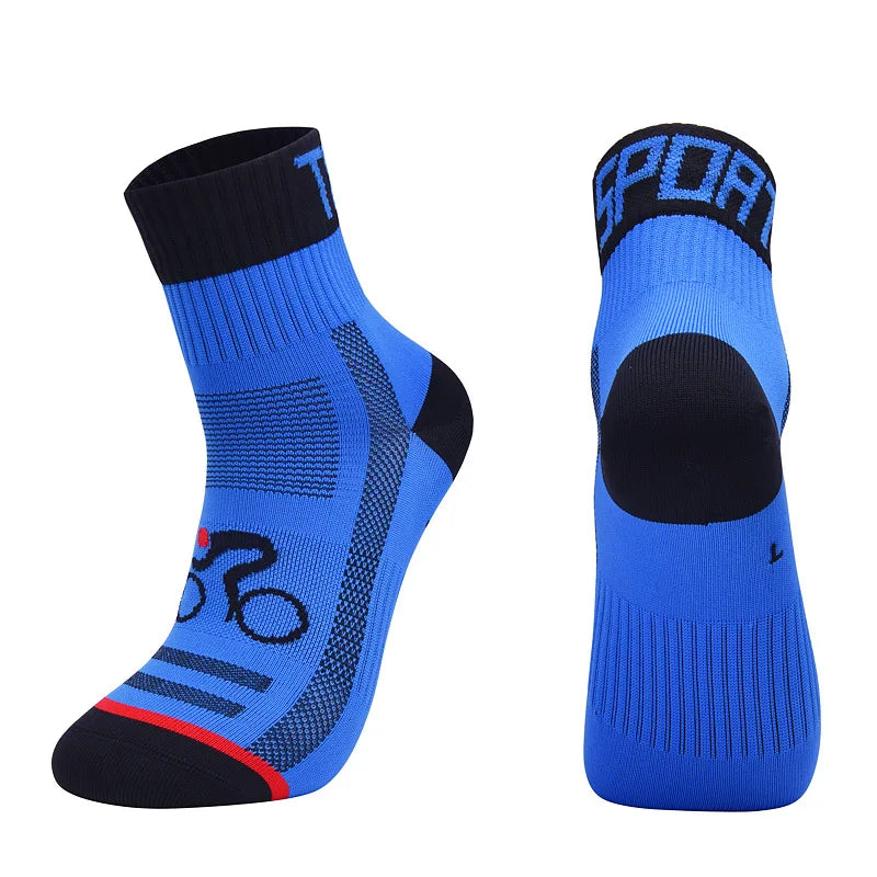 Lady Glams Nonslip Outdoor Sports Cycling Socks - Colorful, Anti-Smell, Anti-Slip, and Comfortable