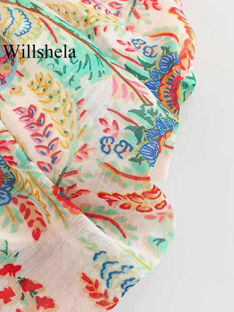 Willshela Vintage Lapel Neck Blouse - Embrace Retro Elegance with Modern Flair