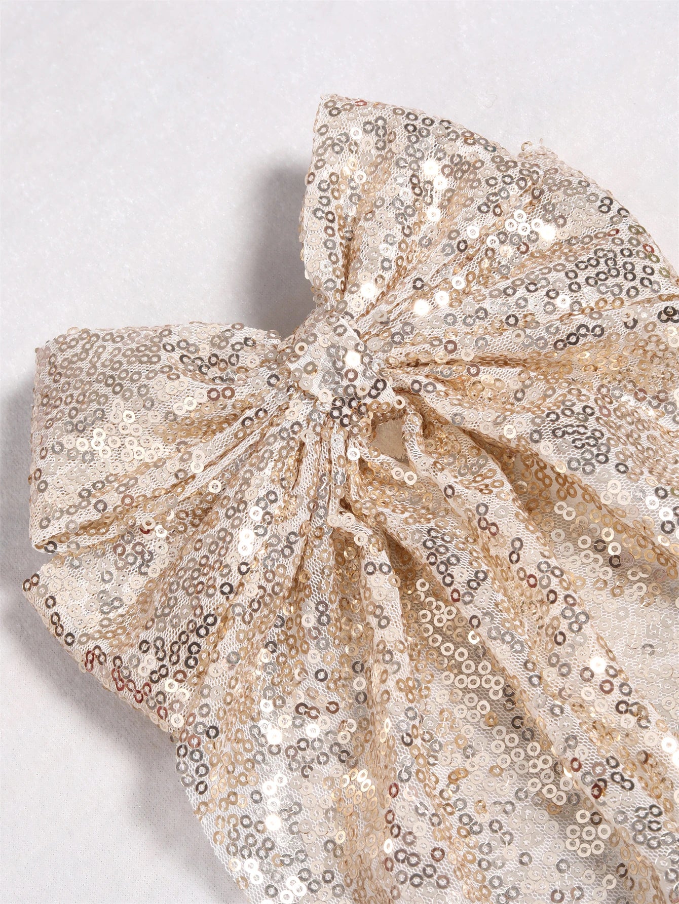 Lady Glams Glitter Sequin Hair Clips: Oversized Bows for Fashion-Forward Girls