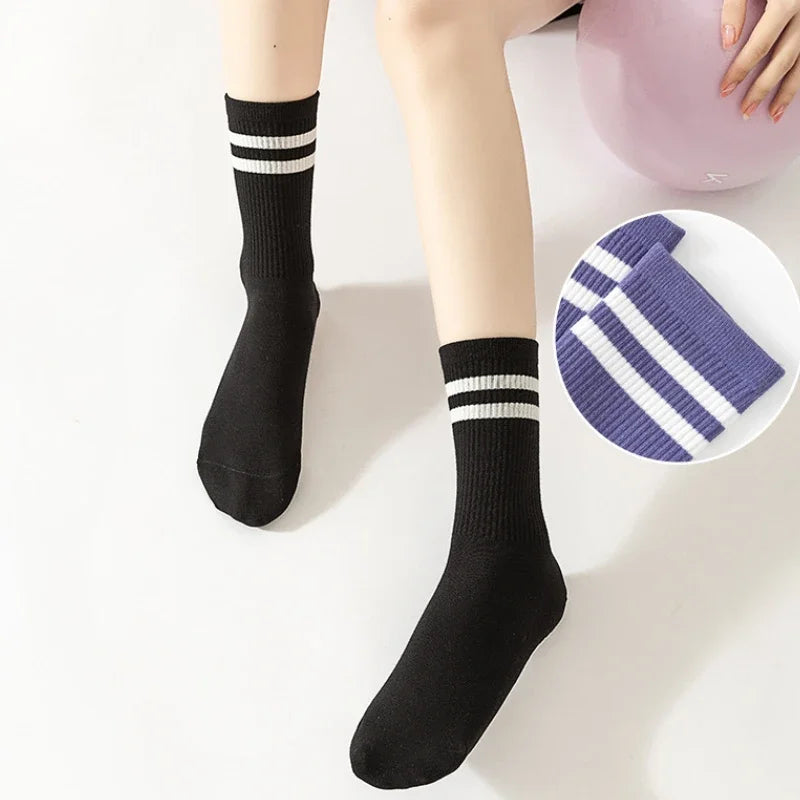 Lady Glams Antislip - Professionelle Laufsocken: Rutschfeste Baumwollsocken für Yoga, Pilates und Indoor-Aktivitäten 