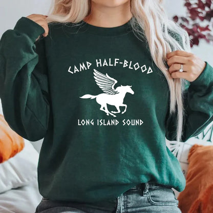 Lady Glams Camp Half-Blood Sweatshirt: Embrace Your Demigod Style