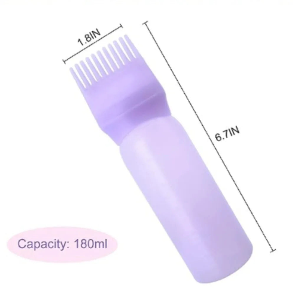 Lady Glams 180ML Hair Dye Applicator Brush Bottles Oil Comb