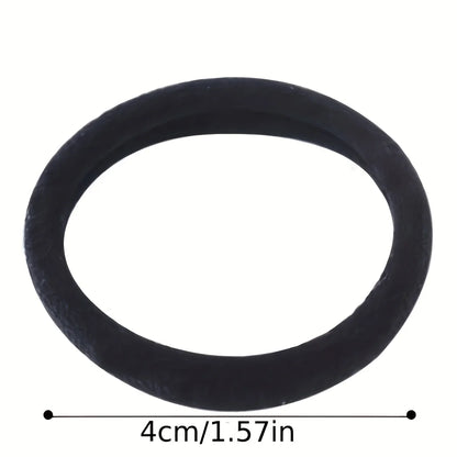 Lady Glams 50/100pcs Black Hair Bands for Women Girls Hairband