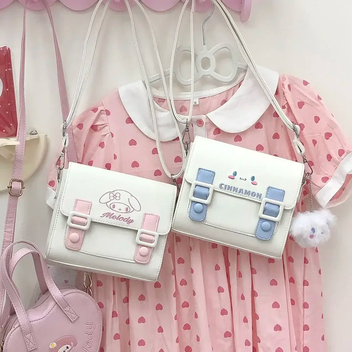 Lady Glams – Luxuriöse Sanrio Hello Kitty-Umhängetasche mit Cartoon-Motiv