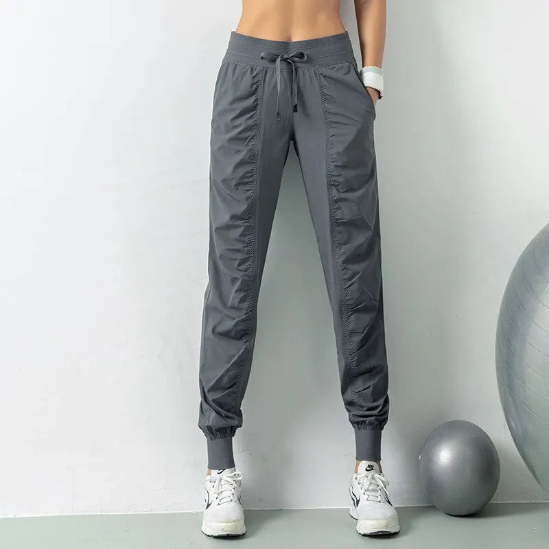 Lady Glams Fabulous’ Quick Dry Drawstring Running Joggers - Your Perfect Partner for Athletic Fitness