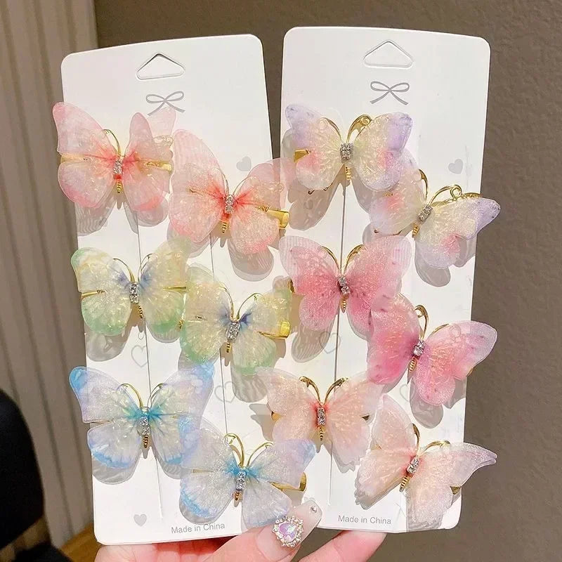 Lady Glams Colorful Butterfly Hairpins: Whimsical and Stylish