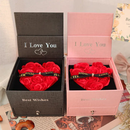 I Love You Heart Rose Gift Box - A Romantic and Fashionable Gift for Your Loved One