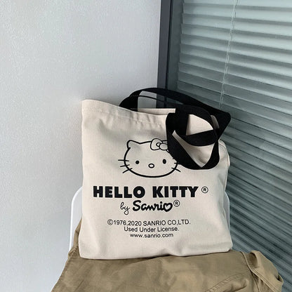 HELLO KITTY Retro Canvas Tasche – Dein stylischer Begleiter für jeden Anlass 