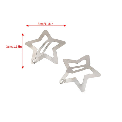 AWAYTR Sliver Star Hair Clips: Celestial Elegance