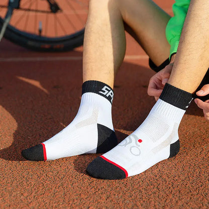 Lady Glams Nonslip Outdoor Sports Cycling Socks - Colorful, Anti-Smell, Anti-Slip, and Comfortable