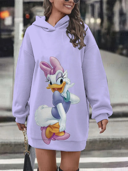 Lady Glams Disney Donald Duck and Daisy Hooded Sweatshirt: Where Whimsy Meets Style