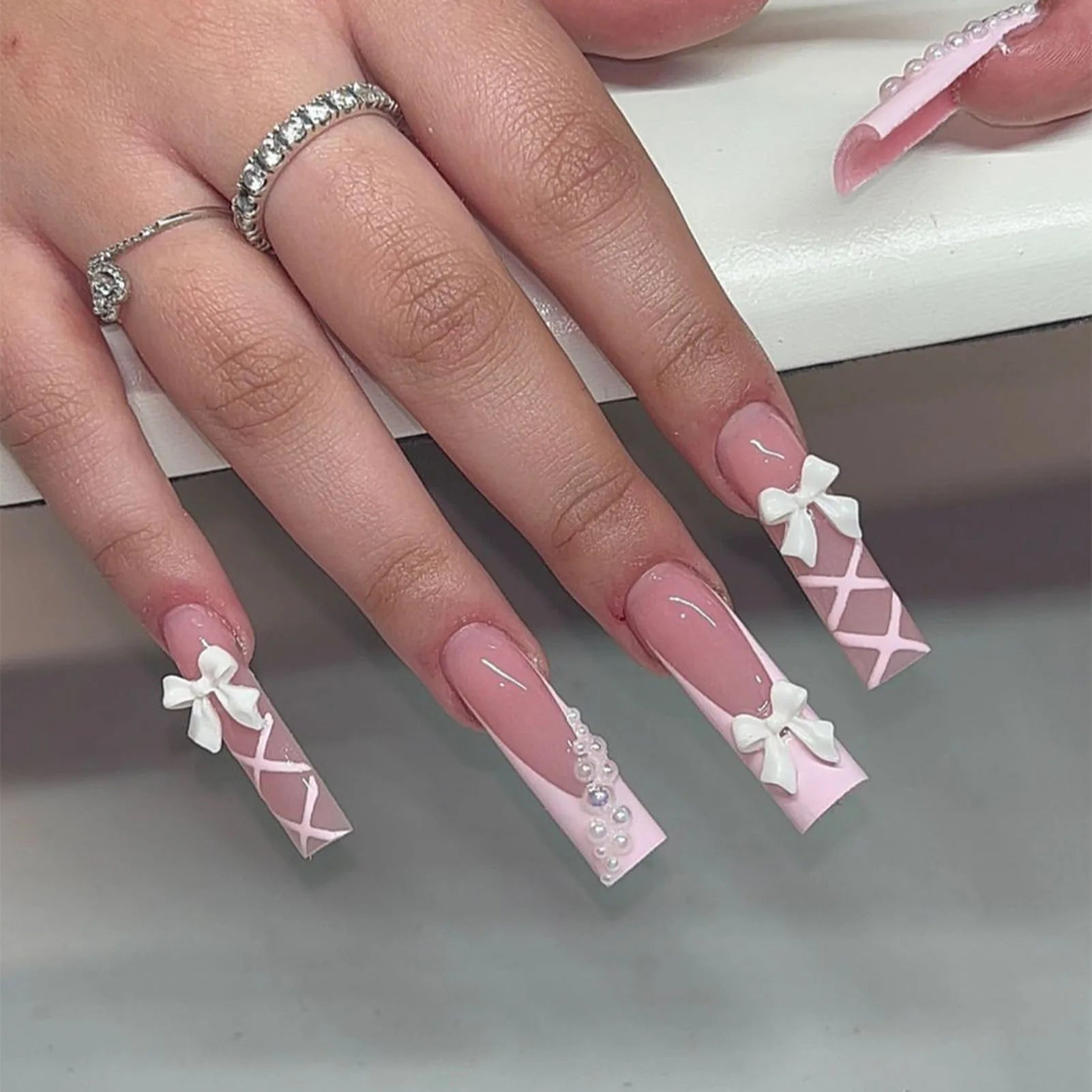 Coffin shaped nails