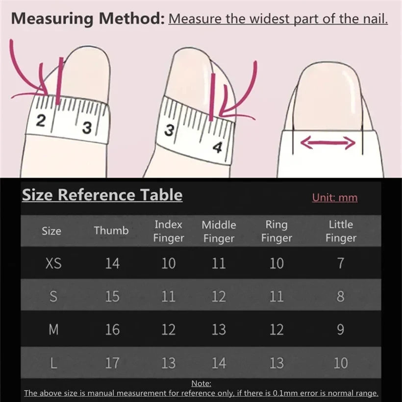 different nail shapes