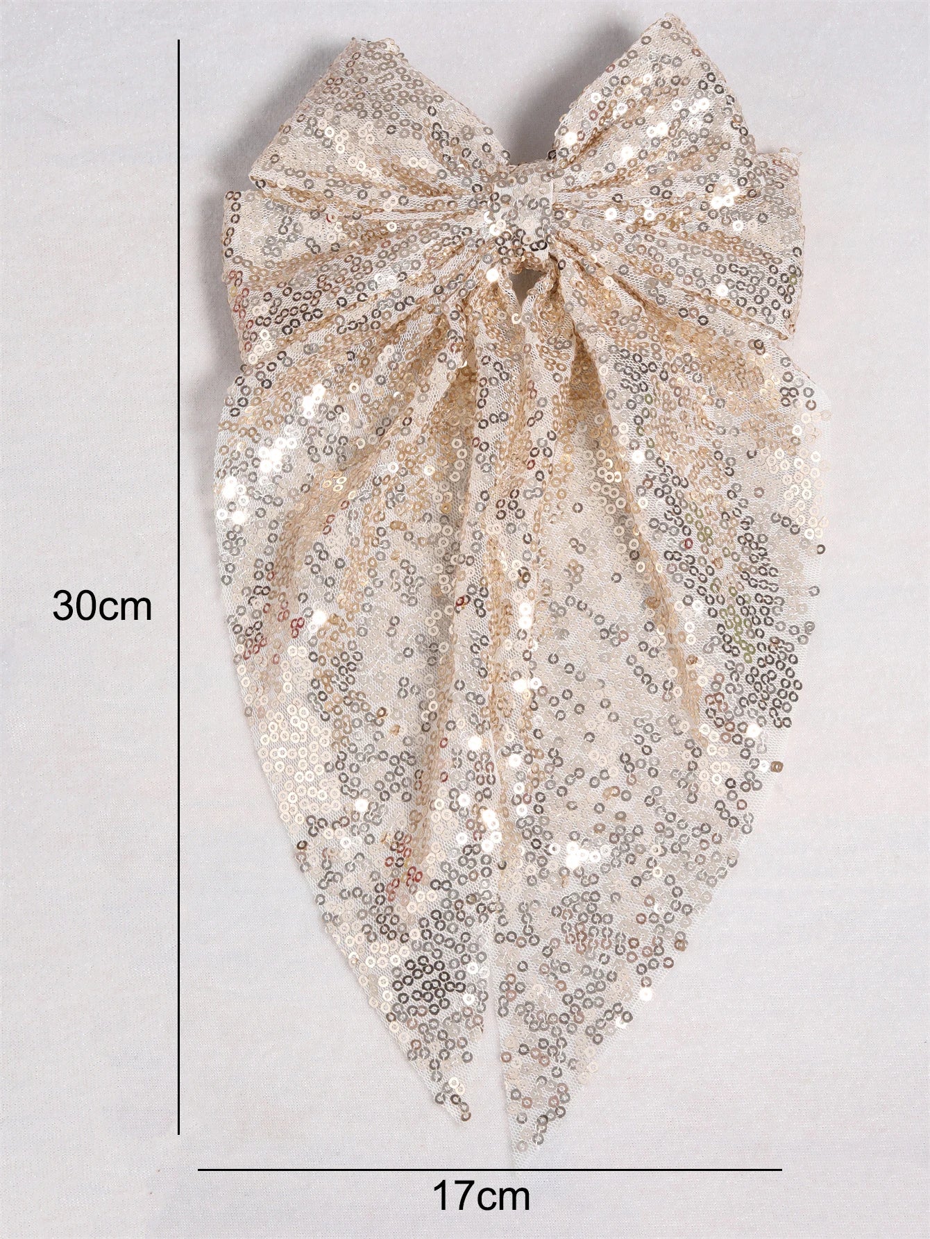 Lady Glams Glitter Sequin Hair Clips: Oversized Bows for Fashion-Forward Girls