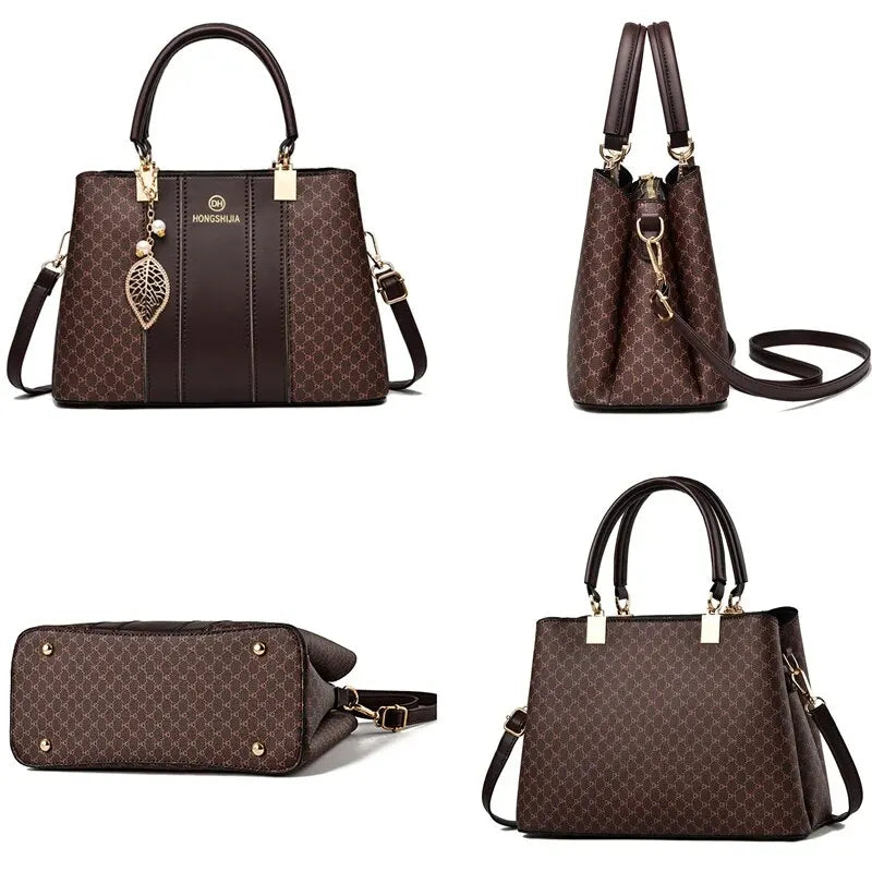 Lady Glams Stylish Leather Small Shoulder Crossbody Bag - Elevate Your Daily Commute with Timeless Style