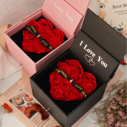 I Love You Heart Rose Gift Box - A Romantic and Fashionable Gift for Your Loved One