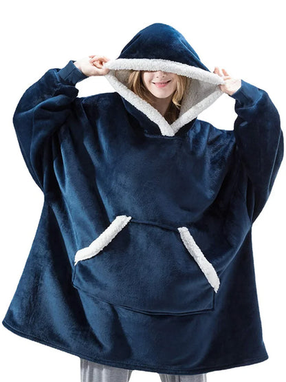 Wensilian Oversized Fleece Hoodie Blanket: Cozy Up in Style