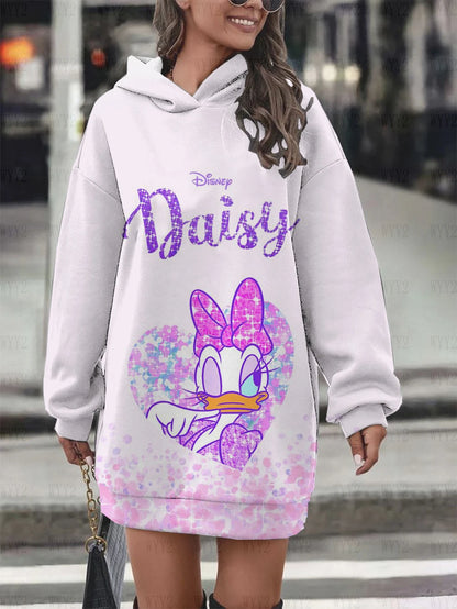 Lady Glams Disney Donald Duck and Daisy Hooded Sweatshirt: Where Whimsy Meets Style