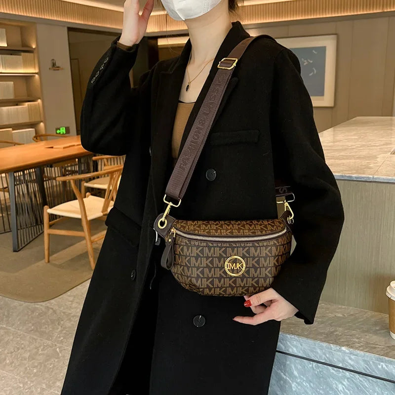 IMJK - Luxury Polyester Shoulder Bag for Women: Business Style Elegance