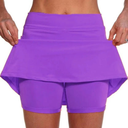 Lady Glams Nahtlose Rock-Shorts - Damen Fitness-Freizeit-Shorts