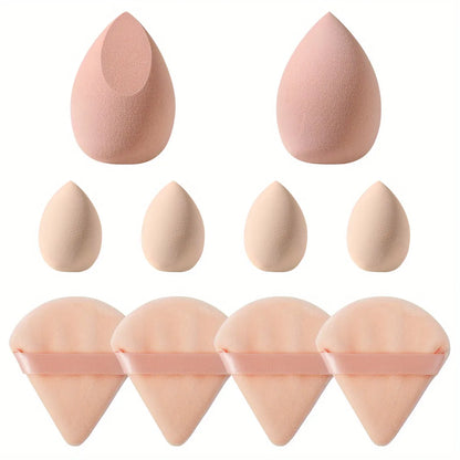 Lady Glams present 10PCS Cosmetic Puff Set – Latex-Free Makeup Sponges for Foundation, Powder, and Blending – Professional Makeup Tools for a Flawless Look