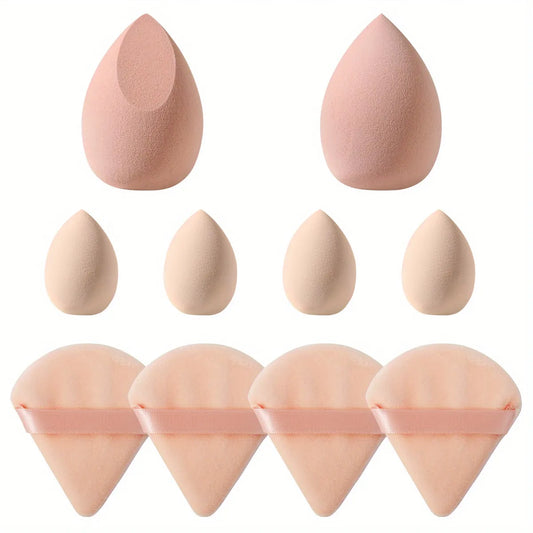 Lady Glams präsentiert ein 10-teiliges Kosmetikquasten-Set – latexfreie Make-up-Schwämme für Foundation, Puder und zum Verblenden – professionelle Make-up-Tools für einen makellosen Look 