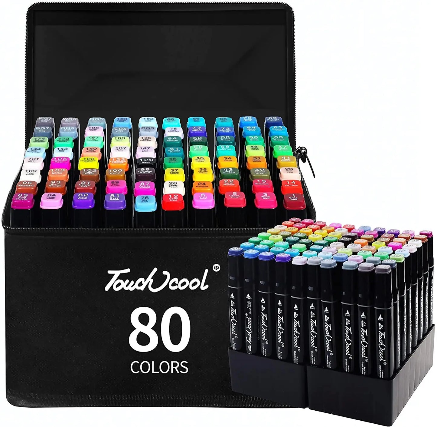 Unleash Your Artistic Expression with the 24-80 Colors Oily Art Marker Pen Set – Perfect for Manga, Sketching, and More