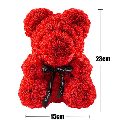 Lady Glams Valentine’s Day Rose Bear Gift Set with LED Lights