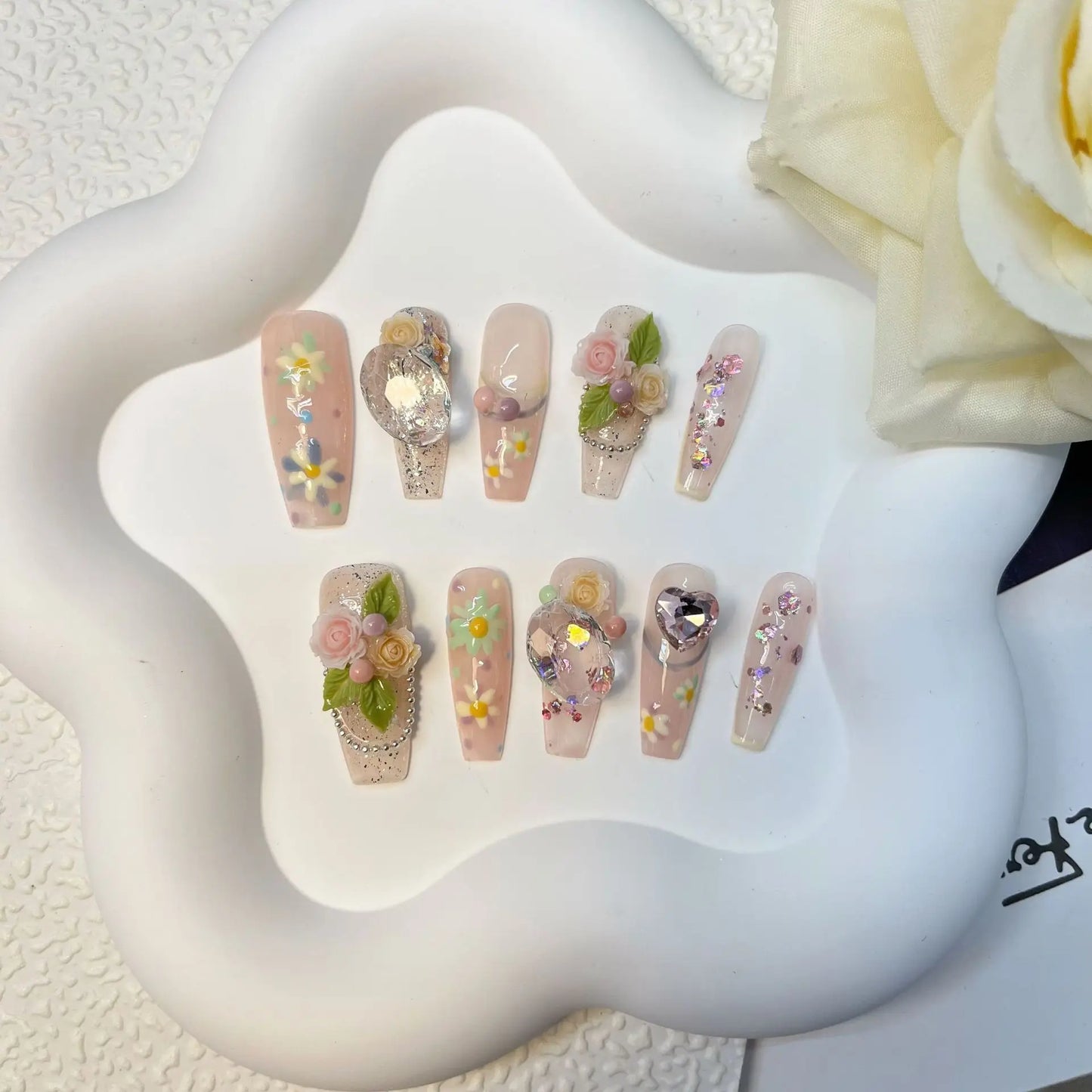 rhinestone nail designs