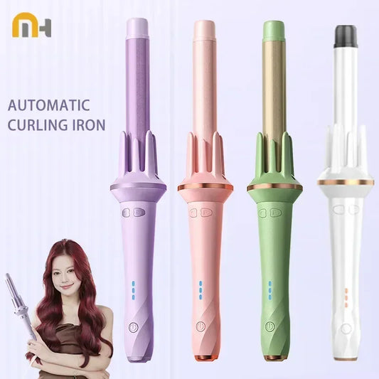 MinHuang 28/32mm Automatic Hair Curler Large Wave Curling Iron Tongs Temperature Adjustable Anion Fast Heating Styling Curlers - Buy Online at Best Prices