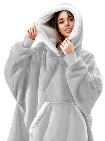 Wensilian Oversized Fleece Hoodie Blanket: Cozy Up in Style