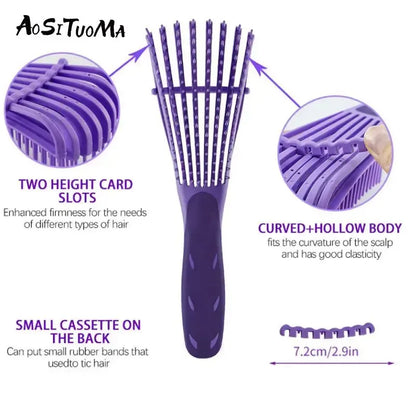 AOSITUOMA 1pc Vent Detangling Hair Brush: Simple, Durable, and Anti-Static