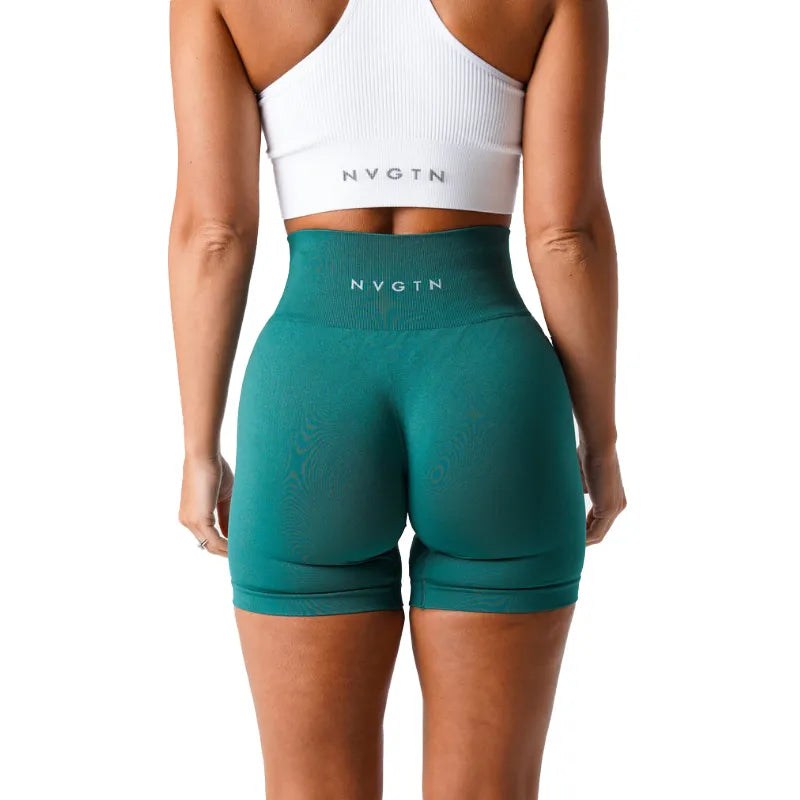 Nvgtn Scrunch Seamless Shorts Spandex Shorts Woman Fitness Elastic  Breathable Hip-lifting Leisure Sports Running