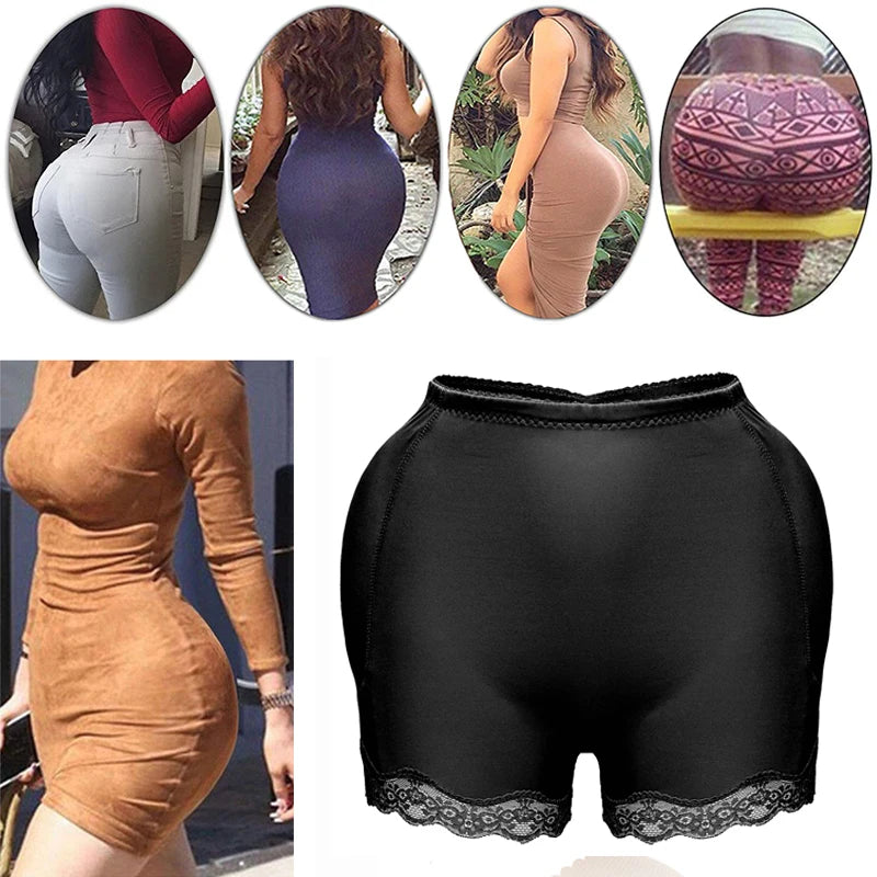 Lady Glams Gepolsterte Butt Lifter Korrekturunterwäsche - Body Shaper mit Push-Up-Höschen 