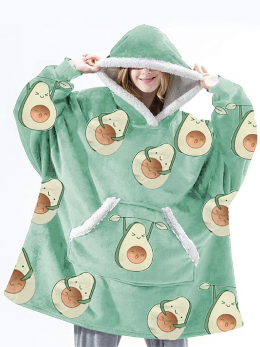 Wensilian Oversized Fleece Hoodie Blanket: Cozy Up in Style