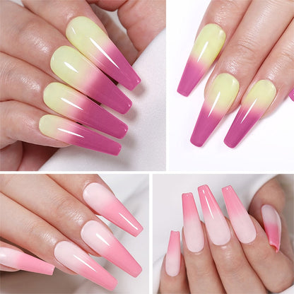 Lady Glams Presents UR SUGAR Thermal Color Changing Gel Nail Polish Temperature Color-Changing