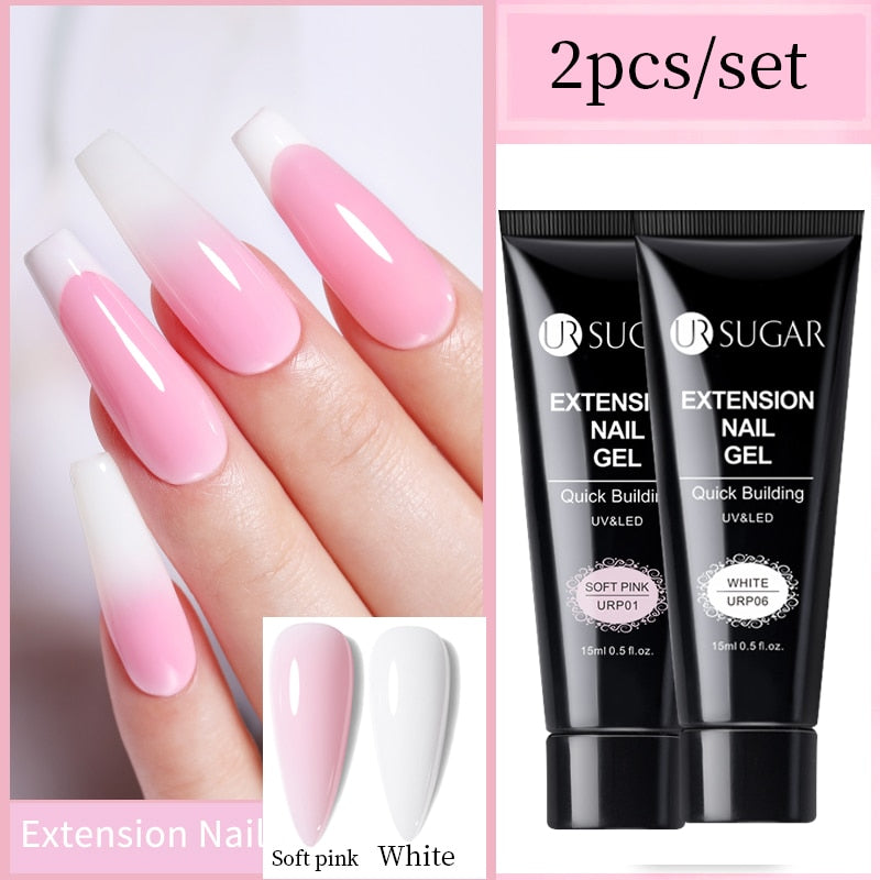 UR SUGAR 15ml Extension Gel Set Acrylic Quick Building Nail Manicure Set Gel