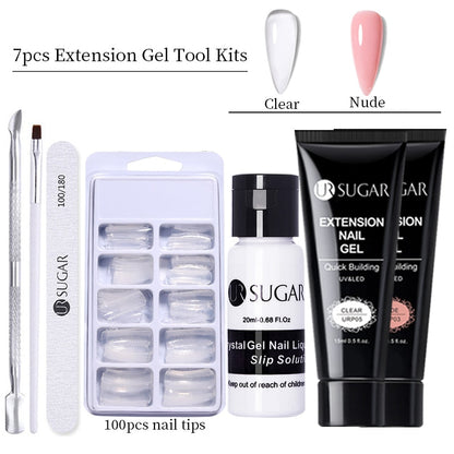 UR SUGAR 15ml Extension Gel Set Acrylic Quick Building Nail Manicure Set Gel