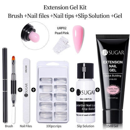 UR SUGAR 15ml Extension Gel Set Acrylic Quick Building Nail Manicure Set Gel