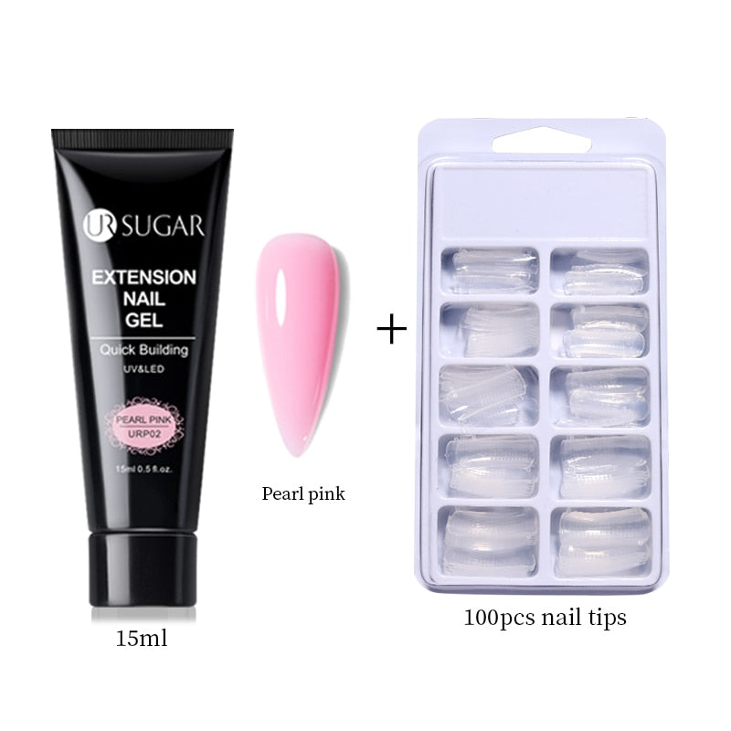 UR SUGAR 15ml Extension Gel Set Acrylic Quick Building Nail Manicure Set Gel