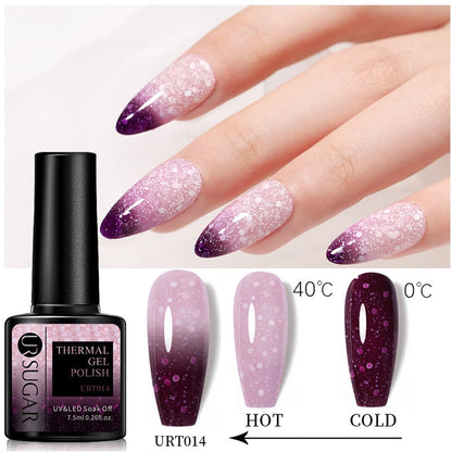 Lady Glams Color Changing Thermal Nail Gel Polish - UR SUGAR 7.5ml