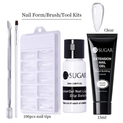 UR SUGAR 15ml Extension Gel Set Acrylic Quick Building Nail Manicure Set Gel