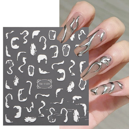 Lady Glams 3D Nail Stickers - Elevate Your Nail Art