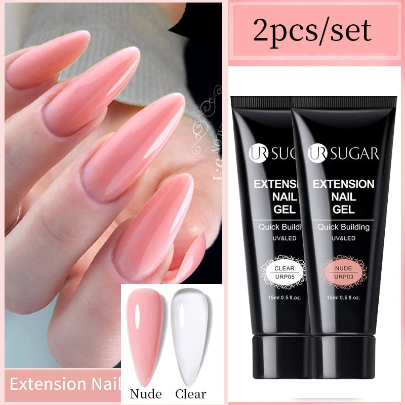 UR SUGAR 15ml Extension Gel Set Acrylic Quick Building Nail Manicure Set Gel