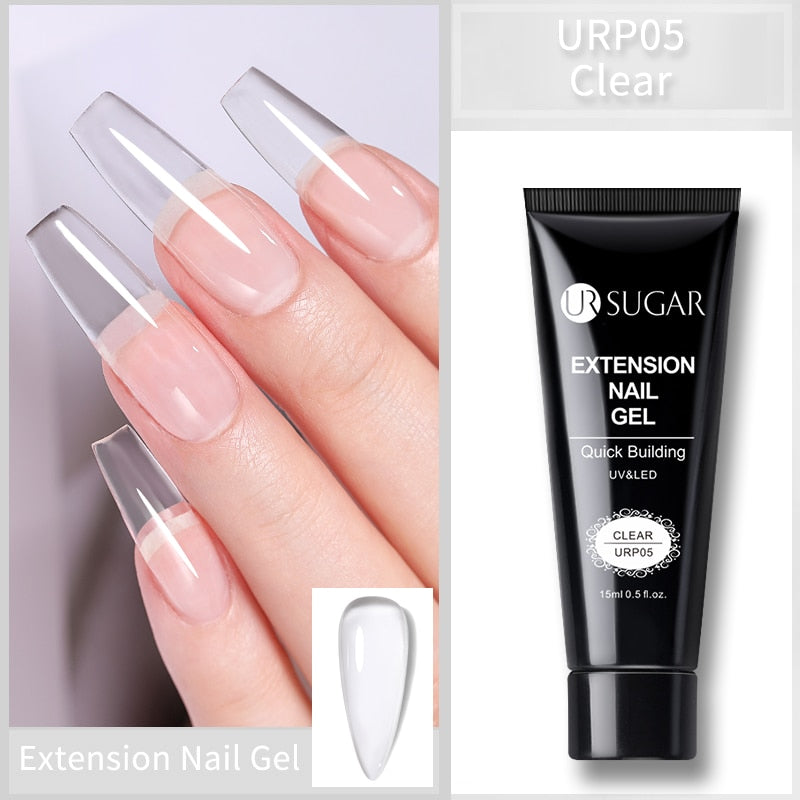 UR SUGAR 15ml Verlängerungsgel Set Acryl Schnellaufbau Nagel Maniküre Set Gel