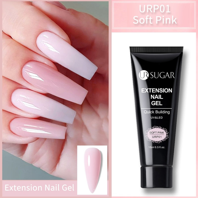 UR SUGAR 15ml Verlängerungsgel Set Acryl Schnellaufbau Nagel Maniküre Set Gel