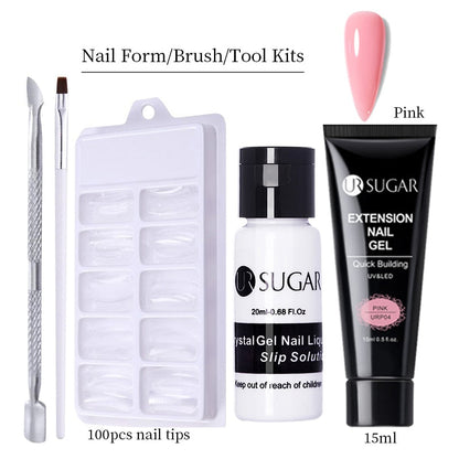 UR SUGAR 15ml Extension Gel Set Acrylic Quick Building Nail Manicure Set Gel